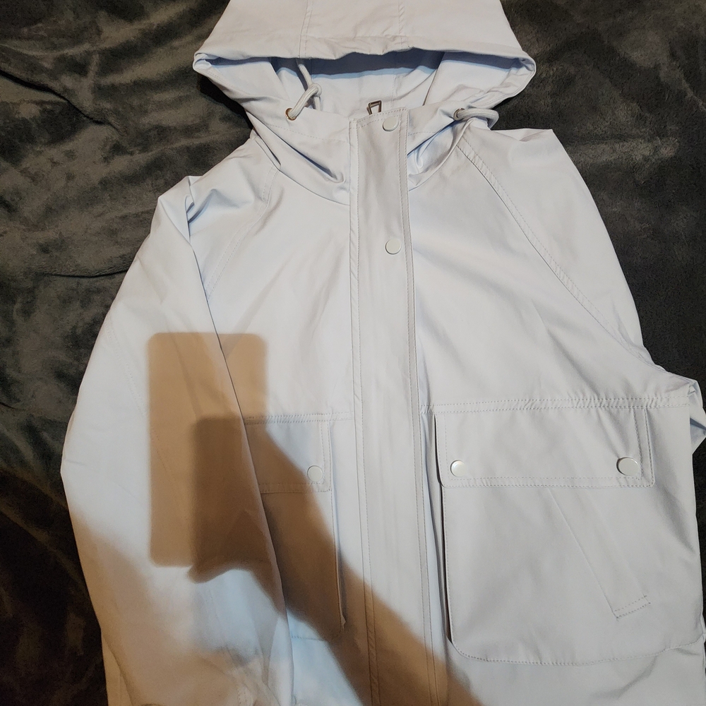 Women's Light Gray Hooded Jacket
